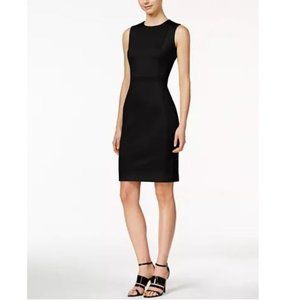 Calvin Klein Dress, Black Sheath, Sz 2